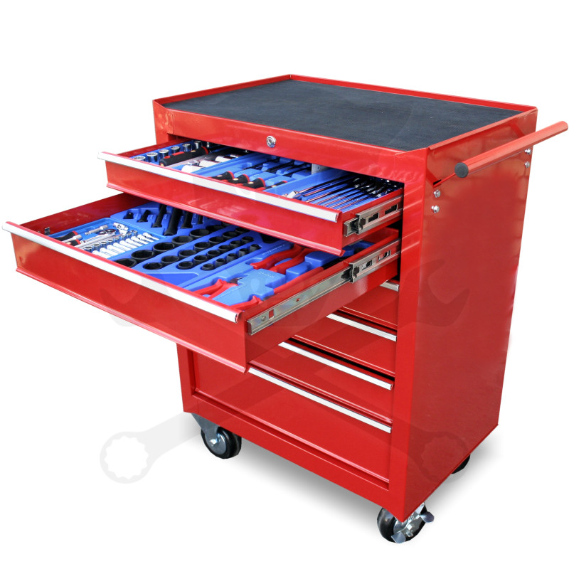 Szerszámos kocsi felszerelt 4. 115 db-os