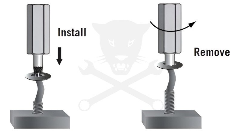 Csavarkiszedő készlet - sérült fejű Torx csavarokhoz 8r. Lok-Typ
