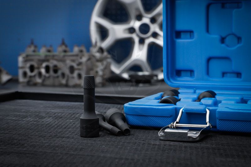 Csavarkiszedő készlet - sérült fejű csavarokhoz Torx-XZN-Imbusz 6 db-os