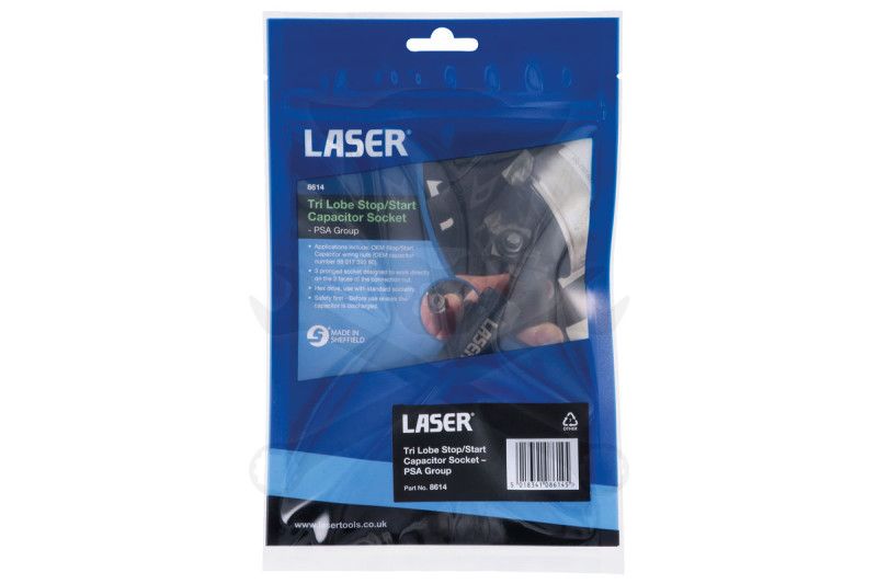 Háromágú Start/Stop kondenzátor foglalat - Laser