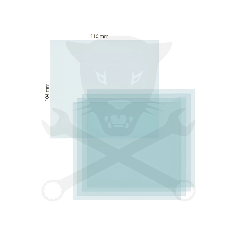 Hegesztő Plexi külső áttetsző 115x104 mm - IWELD