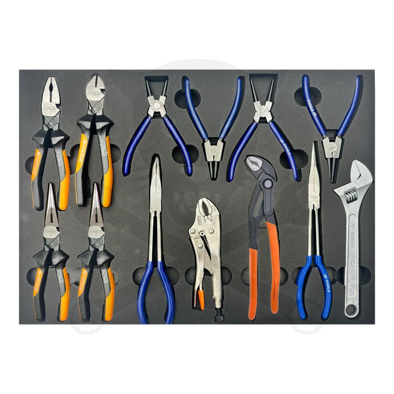 Szerszámos kocsi gyári-felszerelt 411 db-os 13 fiók TECH S. - SP Tools