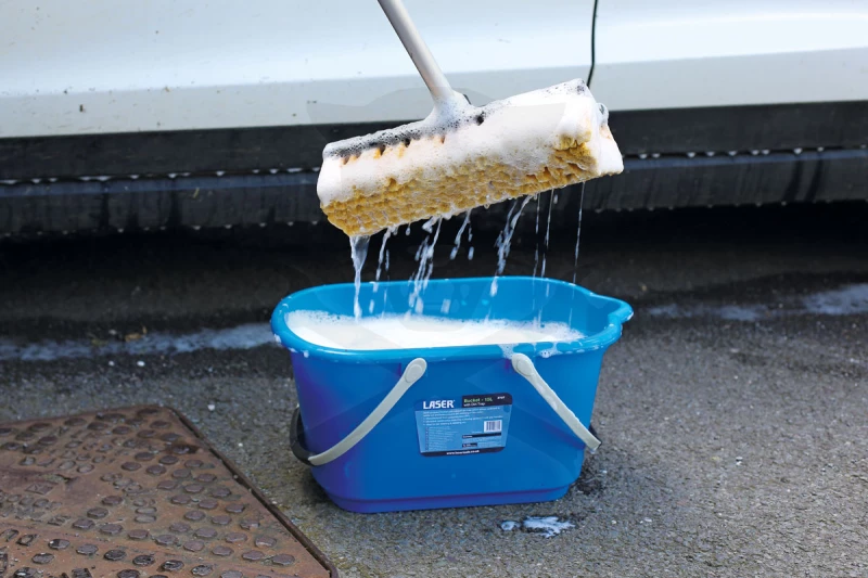 Vödör - Műanyag PP 15 literes + szennyfogó rács - Laser