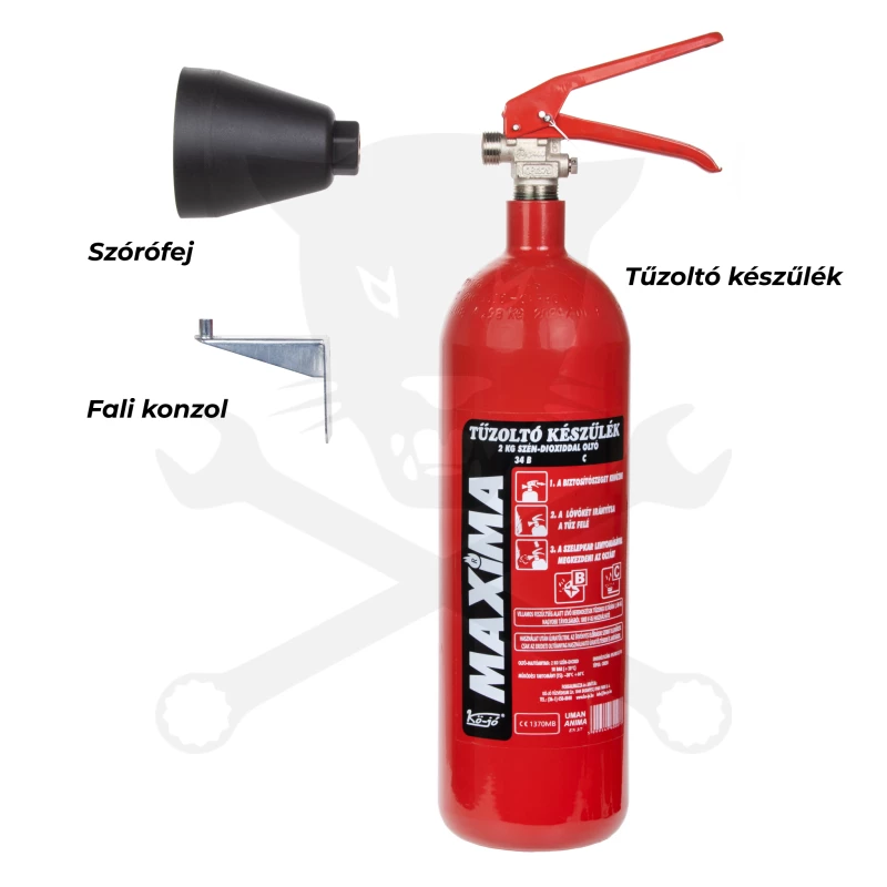 Széndioxiddal oltó CO2 2kg ( CKM2B )