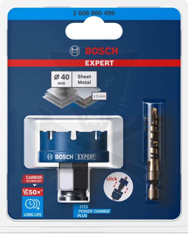 Körkivágó - lyukfűrész - Carbid fogakkal 40 mm - Bosch