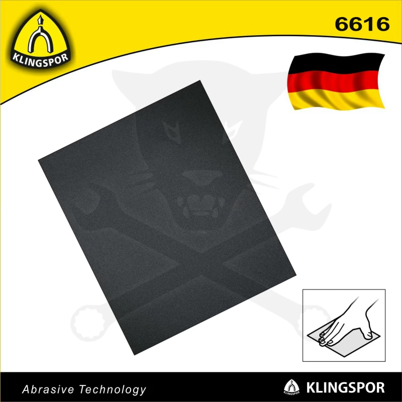 Csiszolópapír ív 230x280 mm P 1200 - vízálló - PS11A Klingspor
