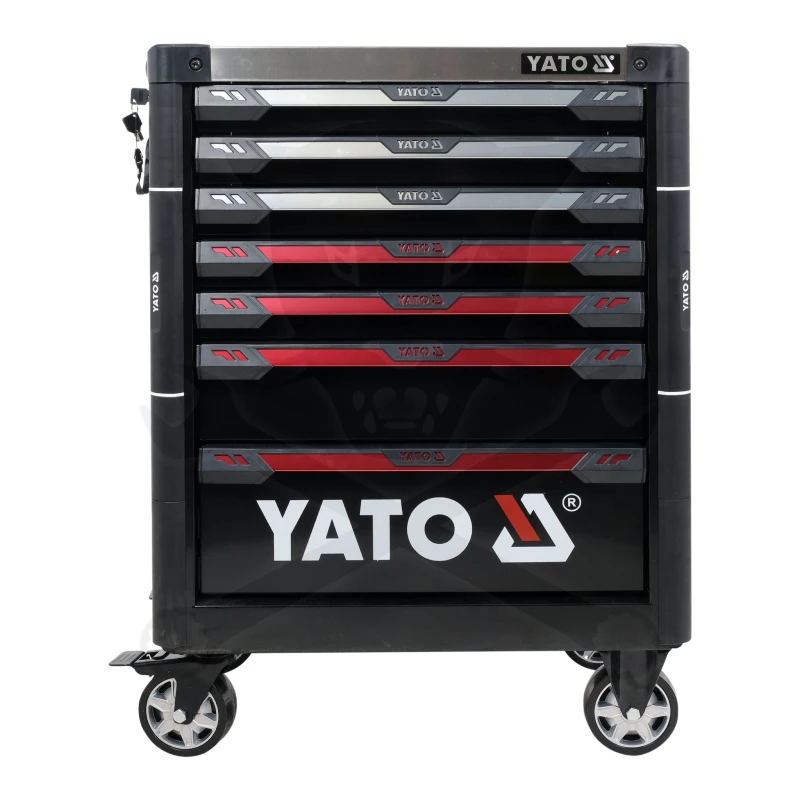 Szerszámos kocsi gyári-felszerelt 157 db-os 7 fiókos - YATO