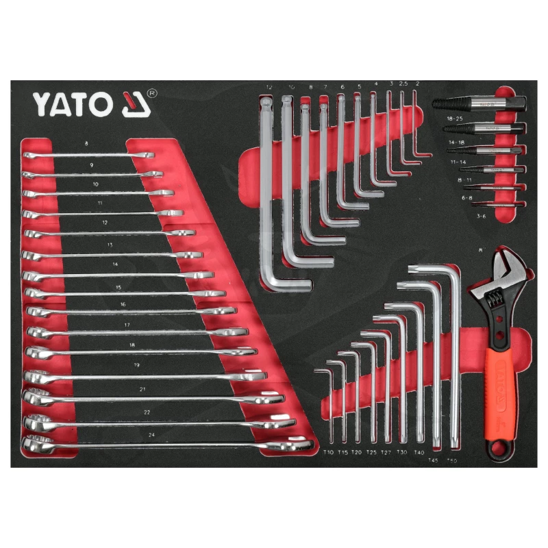 Szerszámos kocsi gyári-felszerelt 157 db-os 7 fiókos - YATO