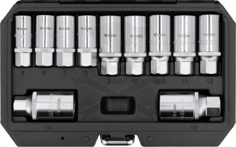 Tőcsavar ki- és behajtó készlet M6-M12 mm 11 db-os - Yato