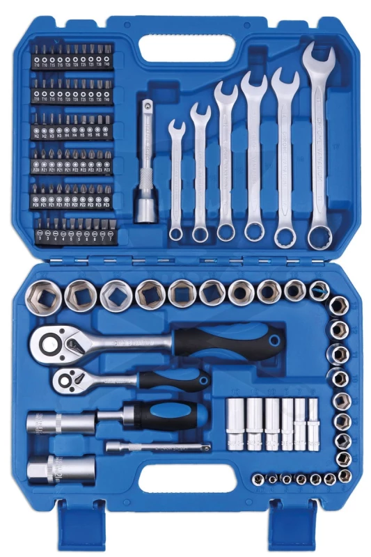 Szerszámkészlet 104 részes dugókulcs készlet 1/2"-1/4" - Laser