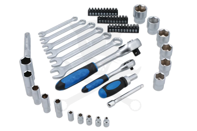 Szerszámkészlet 104 részes dugókulcs készlet 1/2"-1/4" - Laser