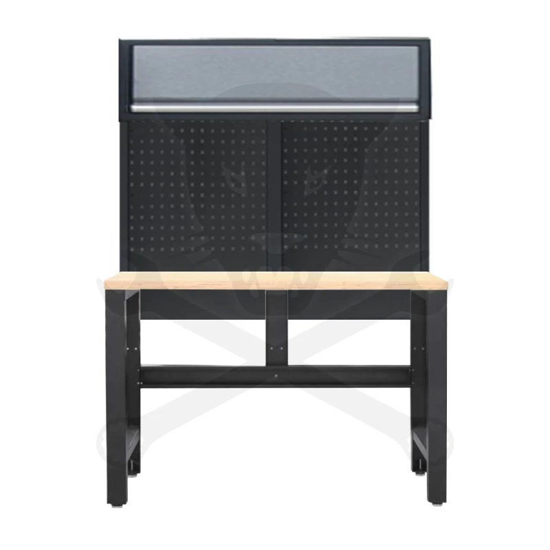 Műhelybútor SP SERIES Alsó rész: SATUPAD keményfa munkalap+hátf+szek