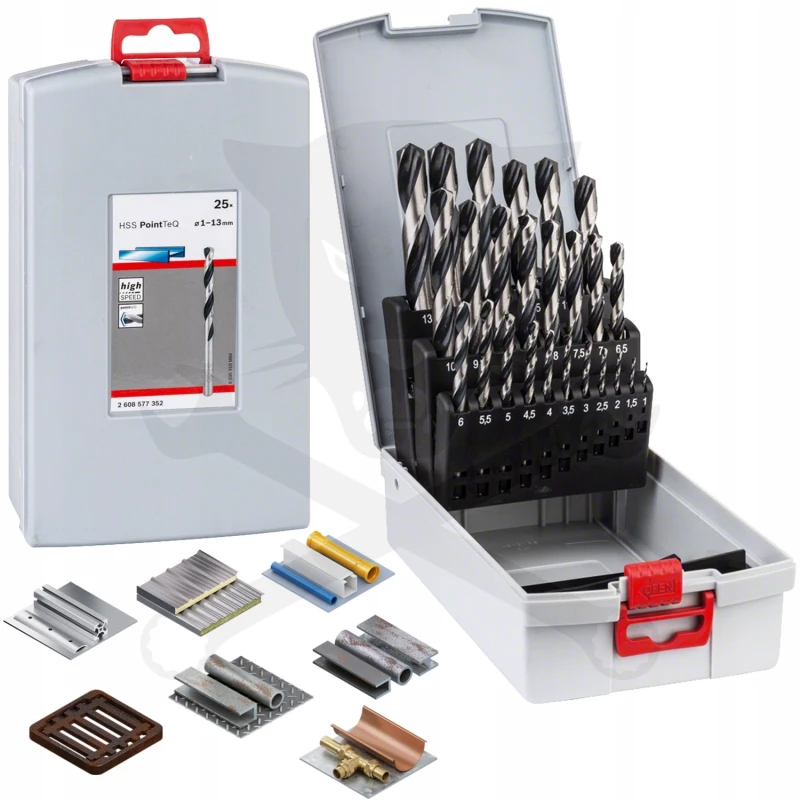 Csigafúró készlet HSS 25 db-os 1,0-13,0 mm - Bosch