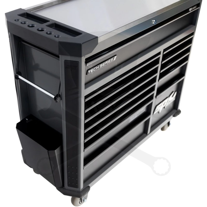 Szerszámos kocsi gyári-felszerelt 388 db-os 13 fiók TECH S. FEKETE -