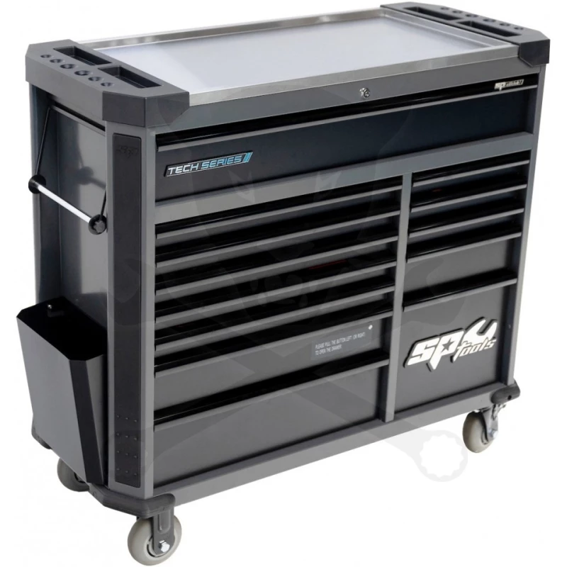 Szerszámos kocsi gyári-felszerelt 388 db-os 13 fiók TECH S. FEKETE -