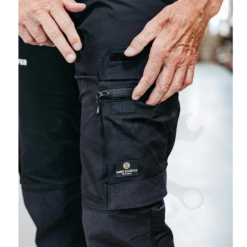 Munkaruha deréknadrág - Adonis stretch Fekete - L-es