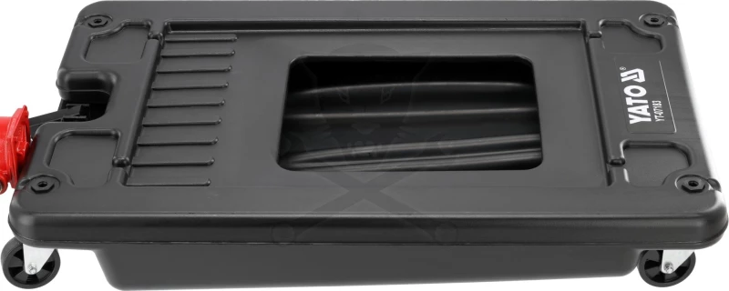 Olajleeresztő 65 literes műanyag, gurulós, tekerős olajpumpával -Yato