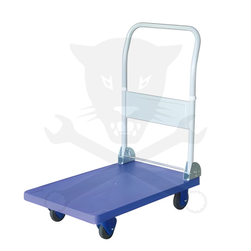 Kézikocsi 300 kg terhelhetőségű - MŰANYAG platóval - összecsukható