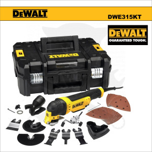 Multifunkciós vágógép, 300W tartozékokkal, kofferben - DeWalt