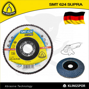 Csiszolótányér, lamellás 125 mm P120 - acél és színesfém - KLN