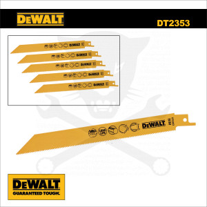 Fűrészlap kardfűrészhez, fémre 203 mm 1.8 T - 5db - DeWalt