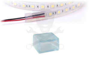 Végzáró sapka, szilikon 5050 vízálló szalaghoz, hátsó IP65 ELMARK