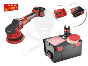 Excenterpolírozó, akkus 18V 2db 5Ah Li-Ion 150 mm - FLEX (XFE 15 150 18-P Set)