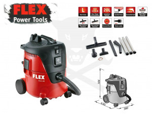 Porszívó, kompakt 1250 W - 20 literes + takarító szett FLEX (VC 21 LMC)