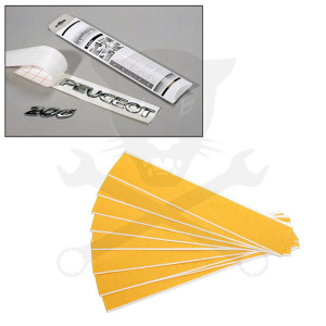 Emblémákhoz kétoldalú ragasztószalag csík készlet 10 db-os