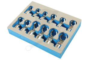 Nyomatékkulcs villás/csuklós 12 db adap.klt.3/8"Crowfoot 8-19 mm