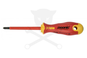 Csavarhúzó Ergonic VDE 1000 V szigetelt PZ2x100 mm - Felo