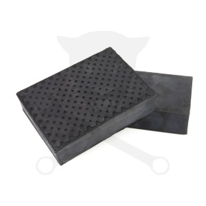 Gumikocka téglatest 165x120 x 37 mm magas - tömör - keresztmintás