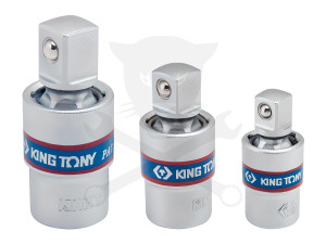 Légkulcs adapter csuklós készlet 3 db-os 1/4" - 3/8" - 1/2" - King Tony