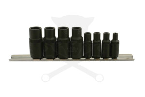 Adapter készlet menetfúrókhoz 8 db-os 4 lapú M1.5-M14 -mágneses- Laser