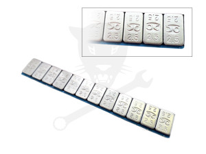 Centírozó súly öntapadós Acél+Zinc bevonat 12x2,5 g = 30 g - MATT