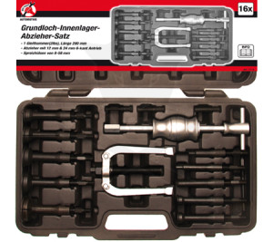 Csapágylehúzó készlet csúszókalapáccsal, belső 8-58 mm Kraftmann