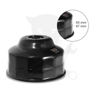 Olajszűrő leszedő kupak 065/067 mm x 14 lap BGS 1039-ből