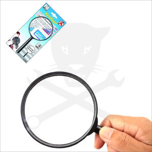 Nagyító 3x - nyelezett D90 mm