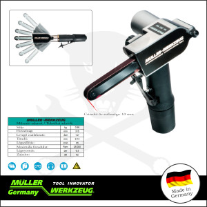 Levegős szalagcsiszoló 10 x 330 mm - PROFI - Müller