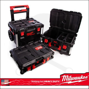 Szerszámos láda, 560x410x290 - ütésálló- 123 láda PACKOUT - Milwa