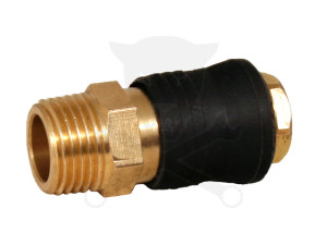 Levegős csatlakozó - gyorscsatlakozó anya - RÉZ - 1/2" KM - OLASZ