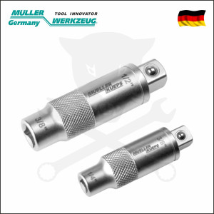 Adapter készlet 2 db-os klt, 1/4"-3/8", 3/8"-1/2" - MÜLLER