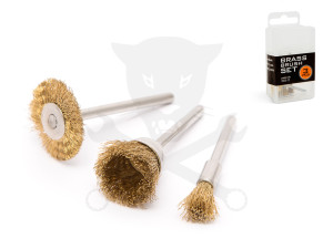 Multifunkciós mikrocsiszológéphez csapos tisztítókefe készlet 3,1 mm 3 r.