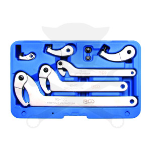 Körmöskulcs, orros készlet - cserélhető csapos és orros 8 db-os BGS