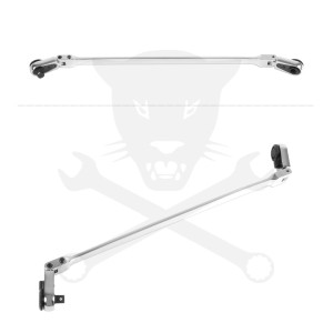 Racsnis hajtószár extra hosszú flexibilis fejjel 1/4" bit+1/4" dugófej