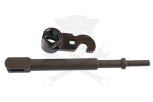 Vibro kalapácshoz lambdaszonda szerelő csuklós-vibrációs kulcs