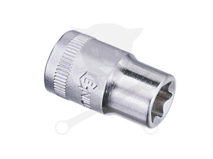 Dugókulcs - crowafej 1/2" belső torx E14 Genius