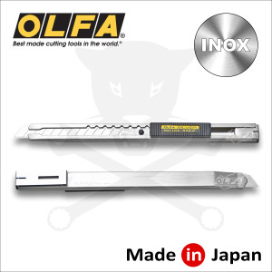 Vágókés OLFA 9 mm törh.penge, automata rögz. - rozsdamentes