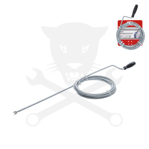 Csőtisztító spirál 3 méter x 6 mm - Fej átmérő: 10 mm - Kraftmann