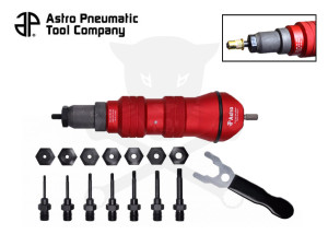 Szegecsanyahúzó adapter fúrógéphez-behajtóhoz. - 10 db-os készlet - Astro